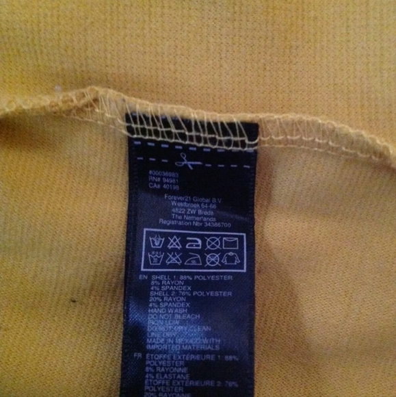 Forever 21 Women's A-Line Dress Blue & Yellow Button Design Size Medium - Picture 4 of 12